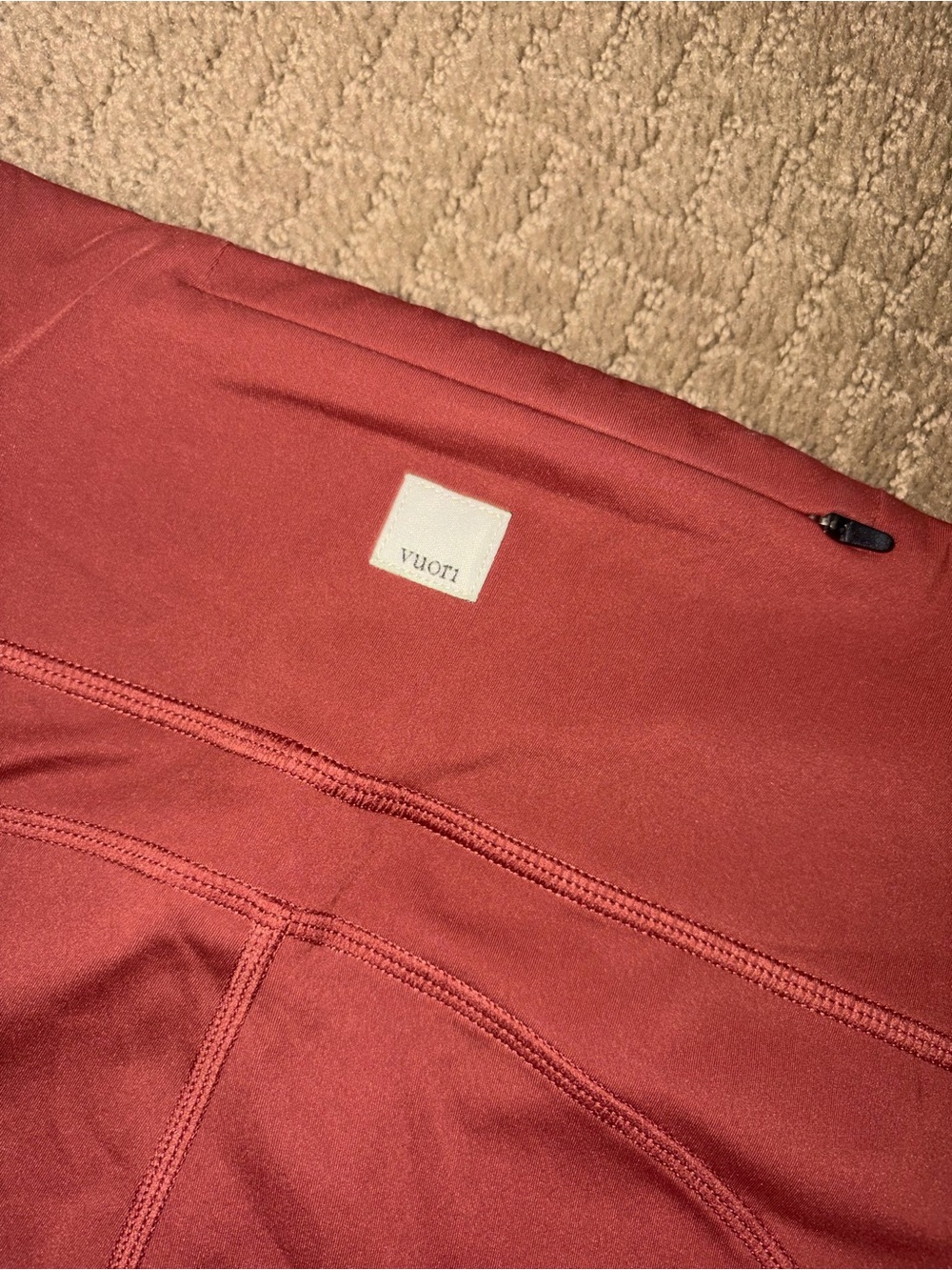 Vuori Maroon High-Rise Leggings - Picture 3 of 5